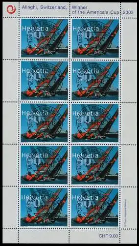 SCHWEIZ BLOCK KLEINBOGEN 2000-2009 Nr 1831 ZENT 64C366