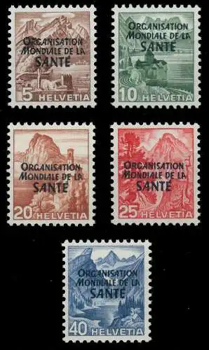 SCHWEIZ ÄMTER OMS Nr 1-5 postfrisch 6578DE