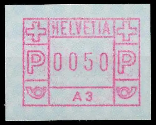 SCHWEIZ AUTOMATENMARKEN A1 Nr 1A3 postfrisch 679412