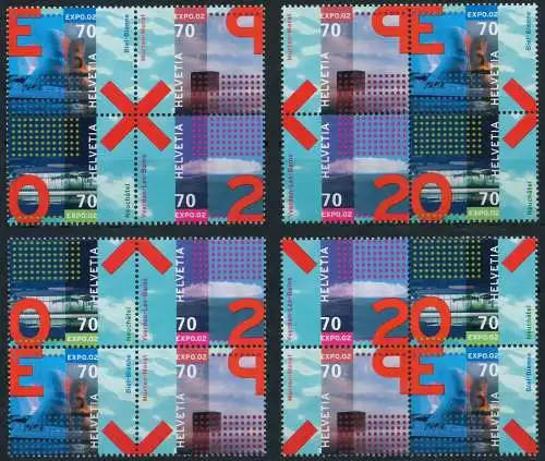 SCHWEIZ ZUSAMMENDRUCK Nr 1785VBa-1788VBd postfrisch 69159A