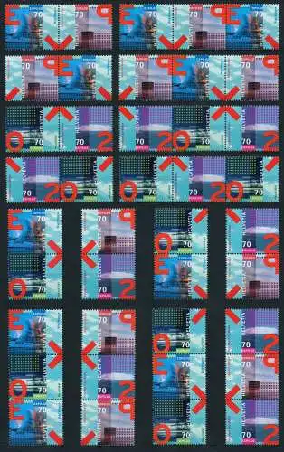 SCHWEIZ ZUSAMMENDRUCK Nr WZd46-SZd43 postfrisch 69159E