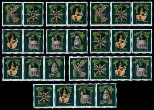 SCHWEIZ ZUSAMMENDRUCK Nr 1897ZD-1901ZD postfrisch 69168E