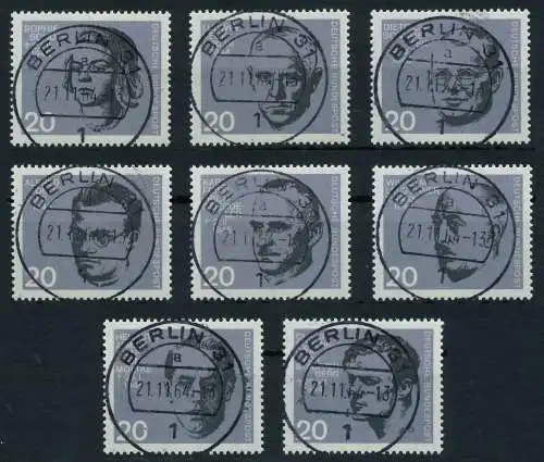 BRD BUND 1964 Nr 431-438 zentrisch gestempelt 69B59E