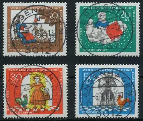BRD BUND 1967 Nr 538-541 zentrisch gestempelt 6A34A2