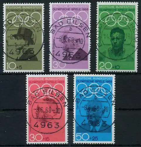 BRD BUND 1968 Nr 561-565 zentrisch gestempelt 6A34E2