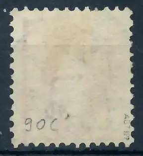 SCHWEIZ STEHENDE HELVETIA Nr 90C zentrisch gestempelt gepr. 6AA736