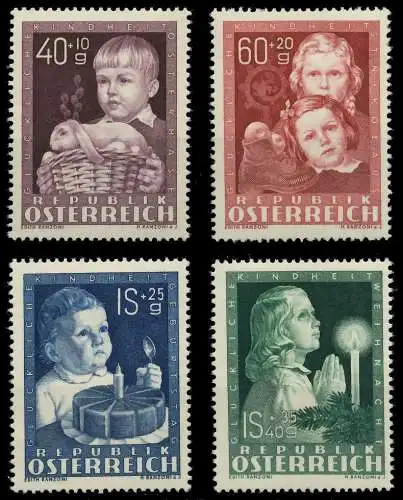 ÖSTERREICH 1949 Nr 929-932 postfrisch 7077EE