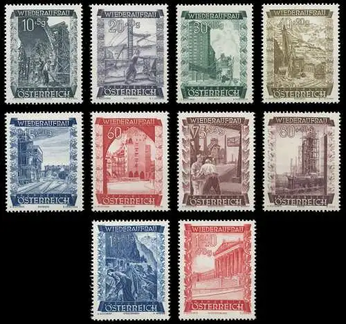 ÖSTERREICH 1948 Nr 858-867 postfrisch 707812