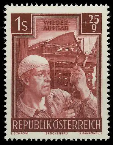ÖSTERREICH 1951 Nr 962 postfrisch 7078A6
