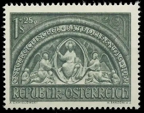 ÖSTERREICH 1952 Nr 977 postfrisch 7078D2
