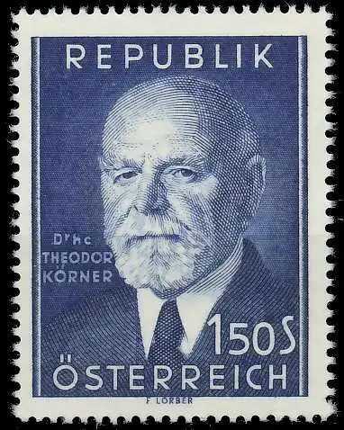 ÖSTERREICH 1953 Nr 982 postfrisch 7078D6