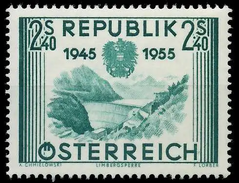 ÖSTERREICH 1955 Nr 1016 postfrisch 707986