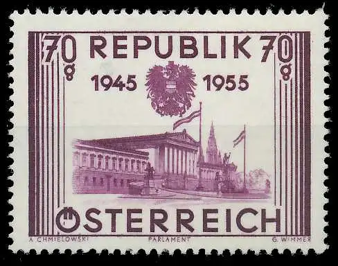 ÖSTERREICH 1955 Nr 1012 postfrisch 707976