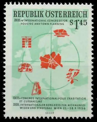 ÖSTERREICH 1956 Nr 1027 postfrisch 7079B2