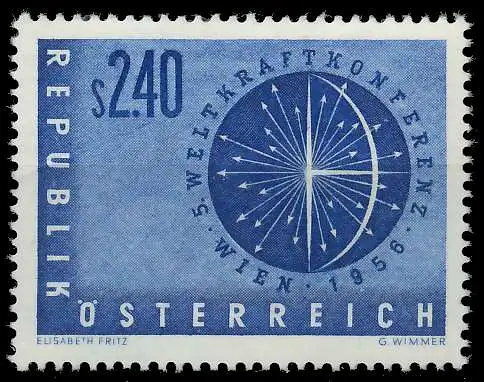 ÖSTERREICH 1956 Nr 1026 postfrisch 7079AE