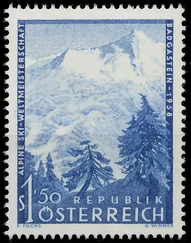 ÖSTERREICH 1958 Nr 1040 postfrisch 7079E2