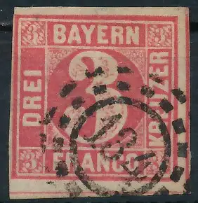 BAYERN MÜHLRADSTEMPEL AUF Nr 9 oMR 134 gestempelt 71946A