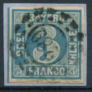 BAYERN MÜHLRADSTEMPEL AUF Nr 2II oMR 289 ZENTR- 7199EA