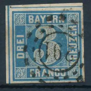 BAYERN MÜHLRADSTEMPEL AUF Nr 2II oMR 291 ZENTR- 7199CE