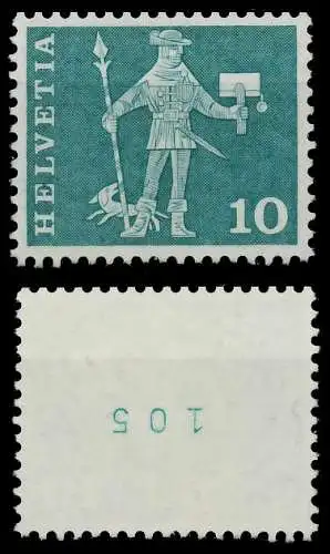 SCHWEIZ ROLLENMARKEN Nr 697yR oKB postfrisch 7289F2