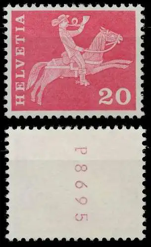 SCHWEIZ ROLLENMARKEN Nr 699yR L-P postfrisch 7289E6
