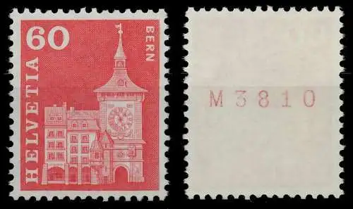 SCHWEIZ ROLLENMARKEN Nr 705yR L-P postfrisch 7289D6