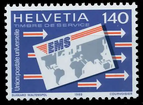 SCHWEIZ ÄMTER UPU Nr 15 postfrisch S37E022