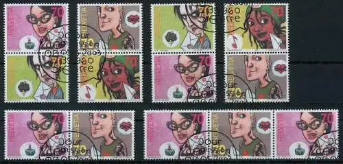 SCHWEIZ 2003 Nr WZd54-SZd51 gestempelt 728E4A