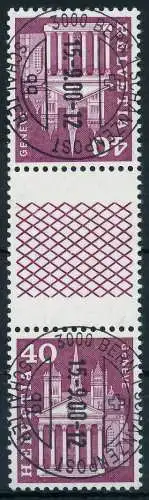 SCHWEIZ ZUSAMMENDRUCK Nr KZ31G zentrisch gestempelt 3ER STR 729082