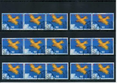 SCHWEIZ 2001 Nr 1747-Zd01-1747-Zd16 gestempelt 729102