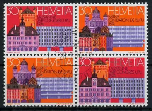 SCHWEIZ ZUSAMMENDRUCK Nr 1027-1028-VBa zentrisch gestempelt 72916A