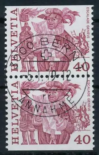 SCHWEIZ ZUSAMMENDRUCK Nr 1104xvDo Du zentrisch gestempelt SE 729192