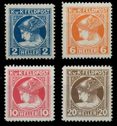 ÖSTERREICH UNGARISCHE FELDPOST Nr 49A-52A postfrisch 73AD4A