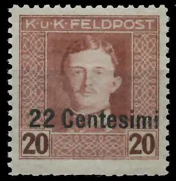 ÖSTERREICH FELDPOST ITALIEN Nr 9B postfrisch 73AEFA