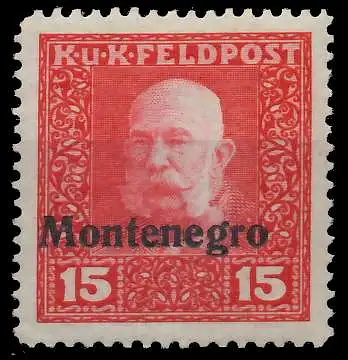 ÖSTERREICH FELDPOST MONTENEGRO Nr II ungebraucht 73AF22