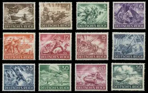 DEUTSCHES REICH 1943 Nr 831-842 postfrisch 7427E2