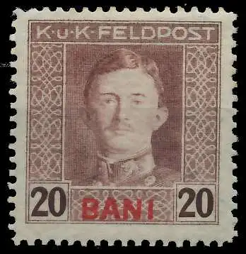 ÖSTERREICH FELDPOST RUMÄNIEN Nr 7 ungebraucht 74282A