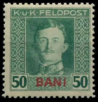 ÖSTERREICH FELDPOST RUMÄNIEN Nr 11 ungebraucht 74283A