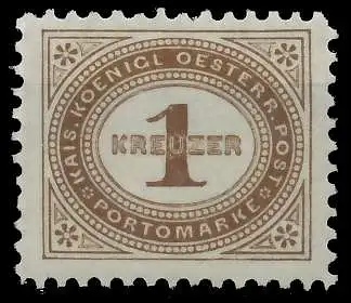 ÖSTERREICH PORTOMARKEN 1894 Nr 1E postfrisch 74289E
