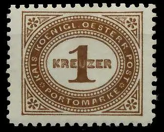 ÖSTERREICH PORTOMARKEN 1894 Nr 1F postfrisch 7428C6