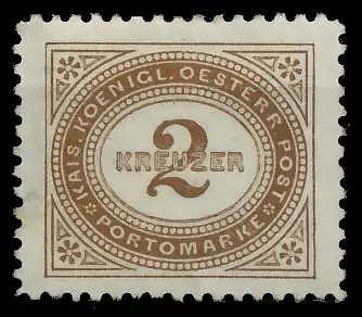 ÖSTERREICH PORTOMARKEN 1894 Nr 2F ungebraucht 7428CA