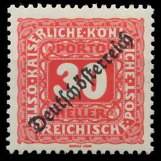 ÖSTERREICH PORTOMARKEN 1919 Nr 69 postfrisch 74294E