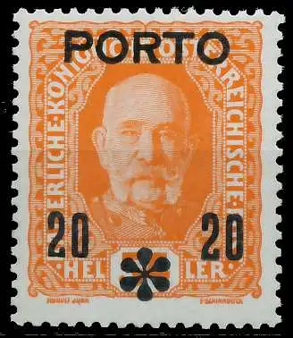 ÖSTERREICH PORTOMARKEN 1916 17 Nr 62 postfrisch 74297E
