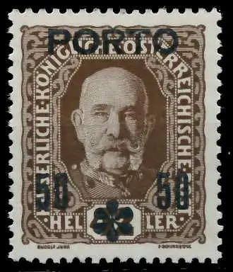 ÖSTERREICH PORTOMARKEN 1916 17 Nr 63 postfrisch 742982