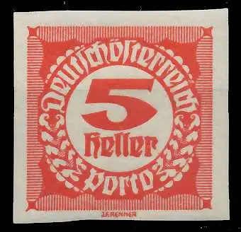 ÖSTERREICH PORTOMARKEN 1920 21 Nr 93 postfrisch 74299A