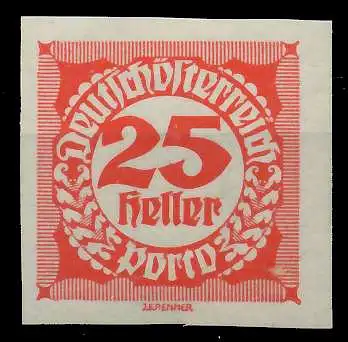 ÖSTERREICH PORTOMARKEN 1920 21 Nr 97 postfrisch 74298E
