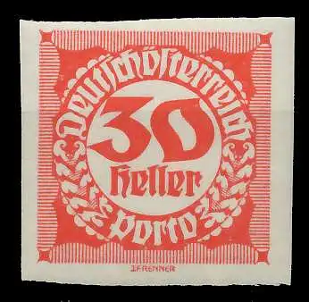 ÖSTERREICH PORTOMARKEN 1920 21 Nr 98 postfrisch 7429A2