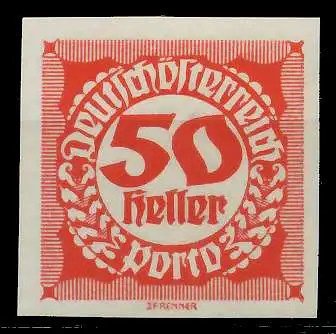 ÖSTERREICH PORTOMARKEN 1920 21 Nr 100 postfrisch 74299E