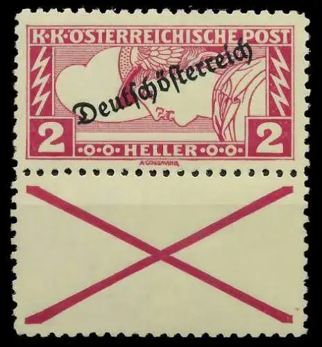 ÖSTERREICH 1919 Nr 252B KrUn postfrisch SENKR PAAR 742BCA