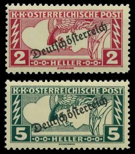 ÖSTERREICH 1919 Nr 252A-253A postfrisch 742BFE